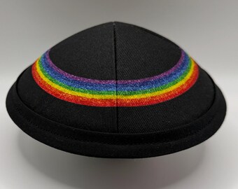 The Circle of Pride (TWO color options!) | PRIDE! | Whimsical Yarmulke | Fun Kippah | Handmade Judaica