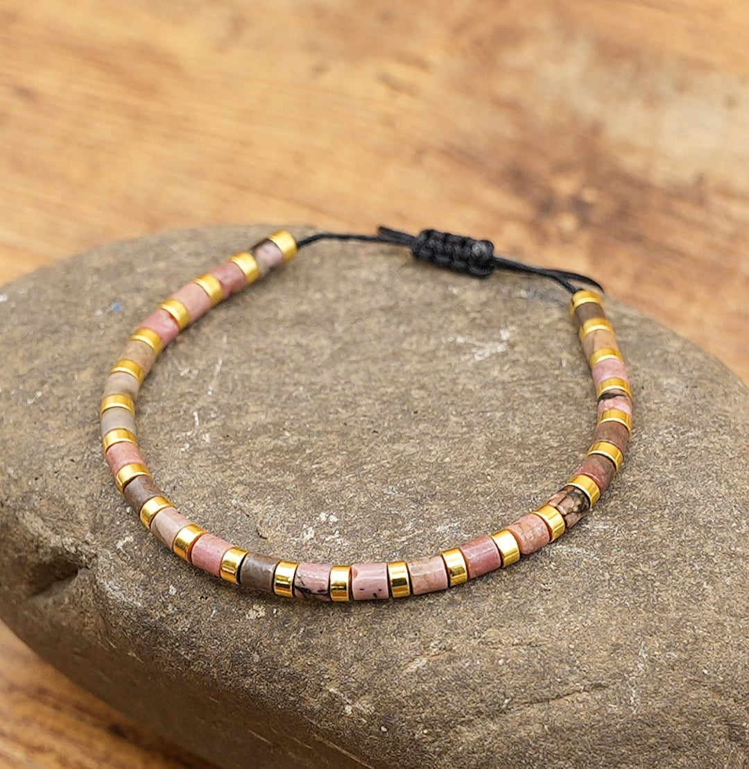 Natural Stone Beaded Bracelet