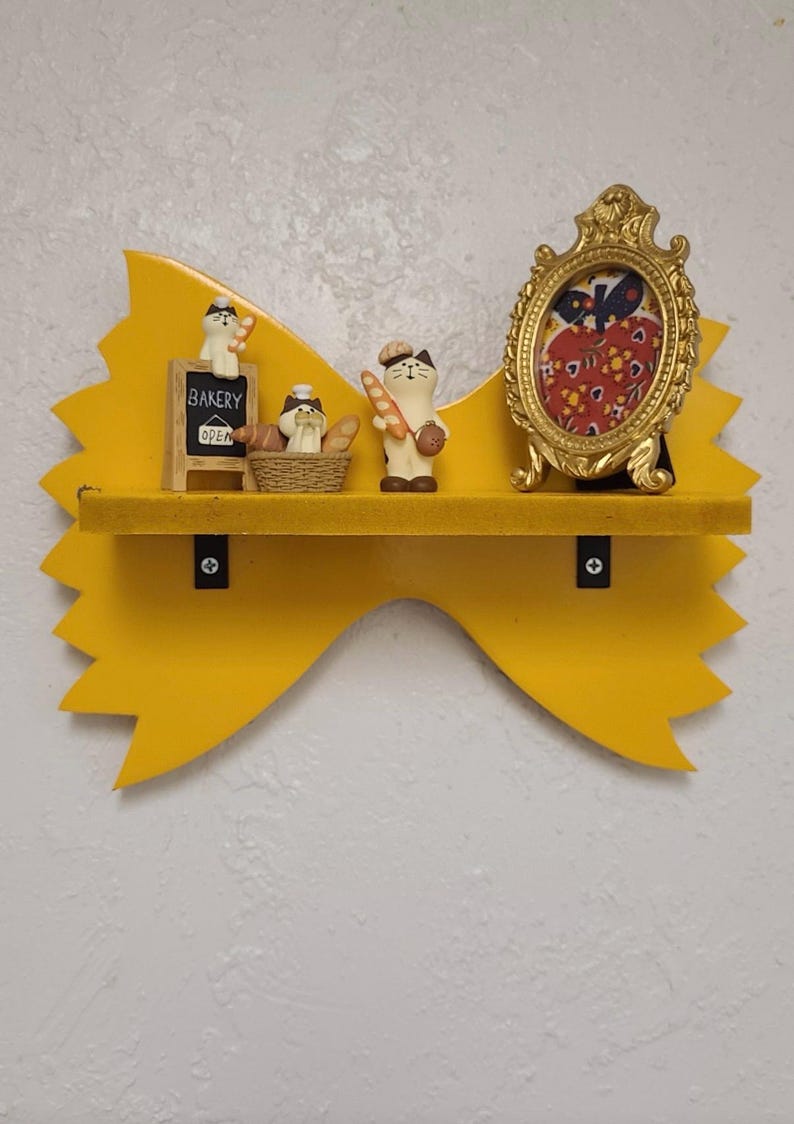 Farfalle Bow Tie Pasta Shelf Wall Hanging
