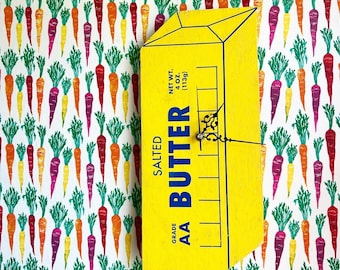 Butter Wall Clock butter decor pat of butter food shaped decor