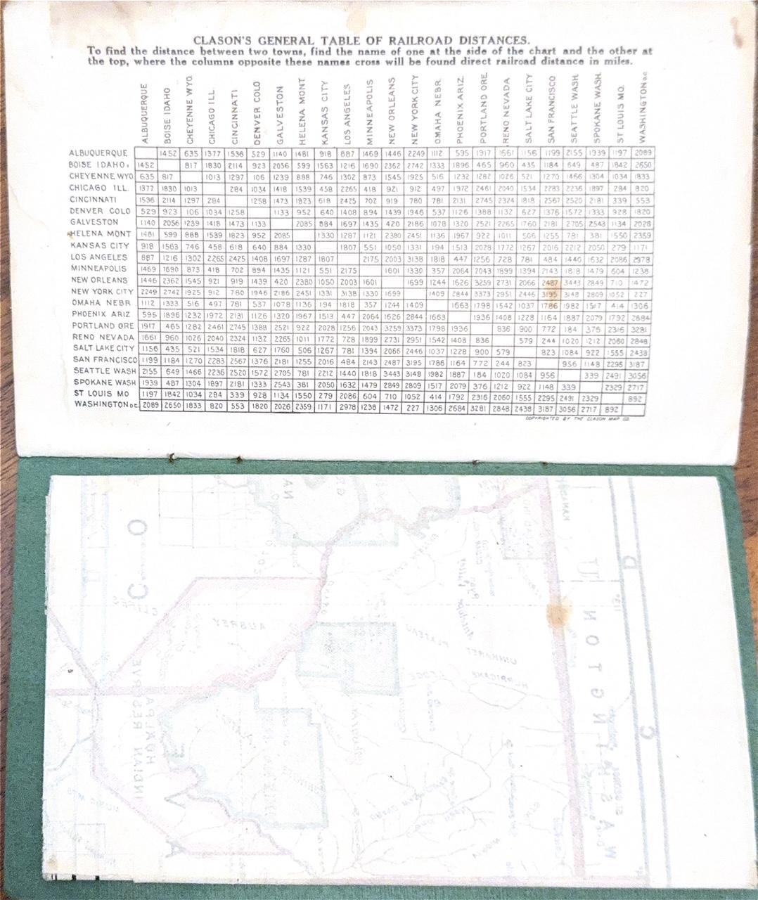 1911 Arizona Clason Map Guide + Prophecy Booklet + Christian Ads | Pre ...