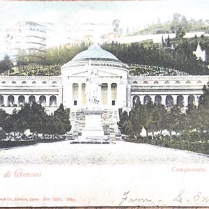 Lot de cartes postales et de photos de 1906 et 1927. Université de Gênes et de l'Indiana K03