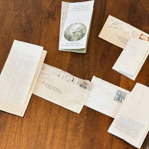 Lote de efímeras históricas de la década de 1970. Arte, energía, Shelter Island y más, cartas a George R. Havens, Museo Farnsworth, Trapani, Waugh