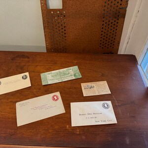 Partia papeterii pocztowej + efemerydy: stare koperty ze znaczkami | Columbus OH NYC Texaco Dun Douglass | Kopia McKinley Confederate