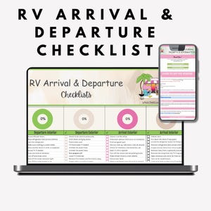 RV Arrival & Departure Checklist: Google Sheets RV Setup Tracker