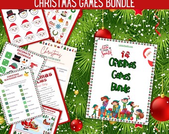 Printable Christmas Game Bundle: 14 Family Party Games (Digital Download)