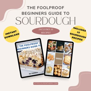 Sourdough Guide For Beginners and Sourdough Recipes | Sourdough Cinnamon Rolls | Sourdough Pretzels | Sourdough Tortillas | Instant Download