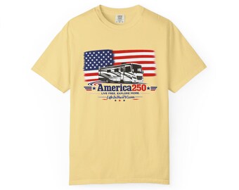 Class A Gas Shirt | Patriotic RV Camping Tee | America 250 Motorhome Shirt | USA Flag Camper T-Shirt | 4th of July RVer Gift