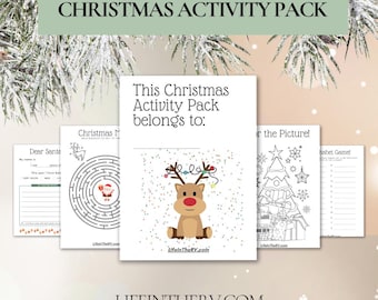 Christmas Activity Pack: Printable Games Bundle (Digital Download)