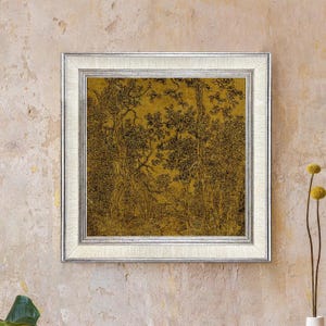 Vintage Sketch Framed Print - Antique Landscape Drawing, Farmhouse Wall Decor, Classic Art Print