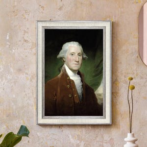 President George Washington - Classic Vintage Framed Artwork for Historic Interiors