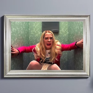 White Chicks Movie Framed Print - Funny Bathroom Wall Art, Comedy Printable Art, Modern Bathroom Decor