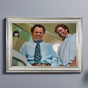 Funny Bathroom Framed Print - Step Brothers Movie Toilet Scene & Bathroom Humor Poster - Premium Quality Print