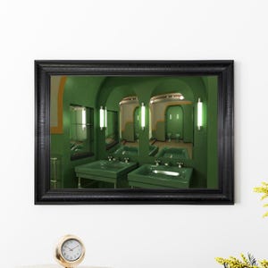 Badkamer beste film The Shining Vintage ingelijste print - horrorfilm muurkunst