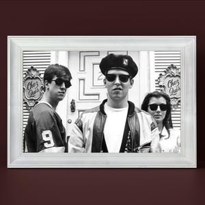 Ferris Bueller&#39;s Day Off Framed Print - 80s Comedy Movie Wall Art - Funny Retro Poster - Chez Luis Scene - Digital Art Print