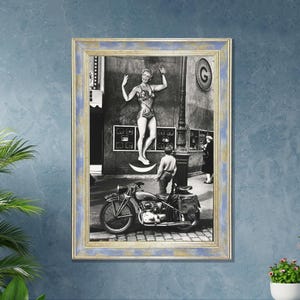Ed van der Elsken Vintage Framed Art MDF UV Print for Iconic Photography Wall Decor