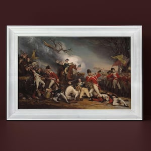 The Death of General Mercer at the Battle of Princeton - John Trumbull, Vintage Art for Timeless American History