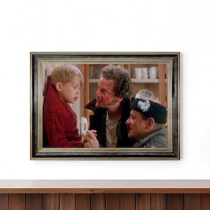 Kevin 90&#39;s Comedy Movie Framed Print - Christmas Home Decor & Funny Retro Poster - Best Movies of All Time