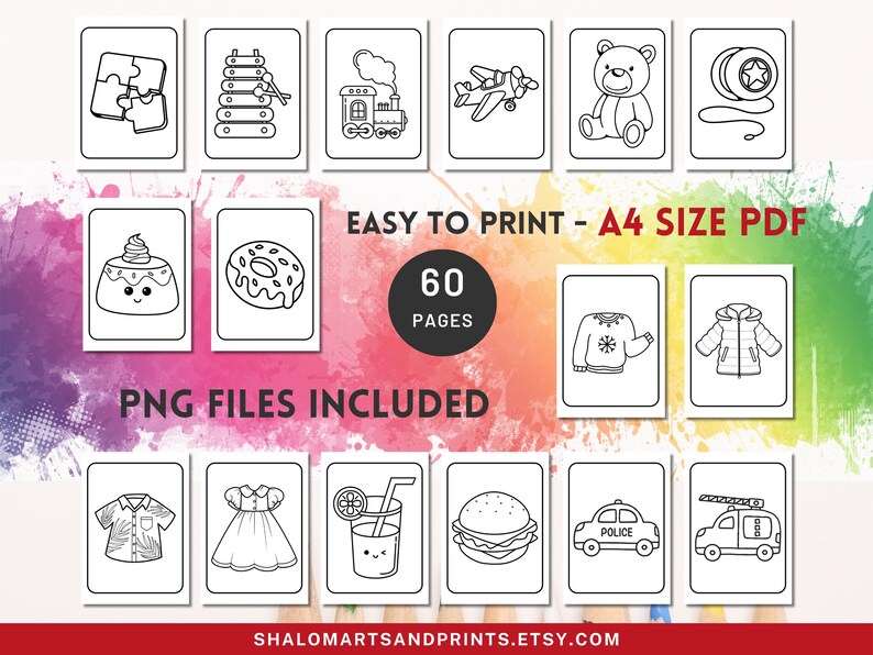 Toddlers Printable Coloring Pages - Part 2, Everyday Things Coloring ...