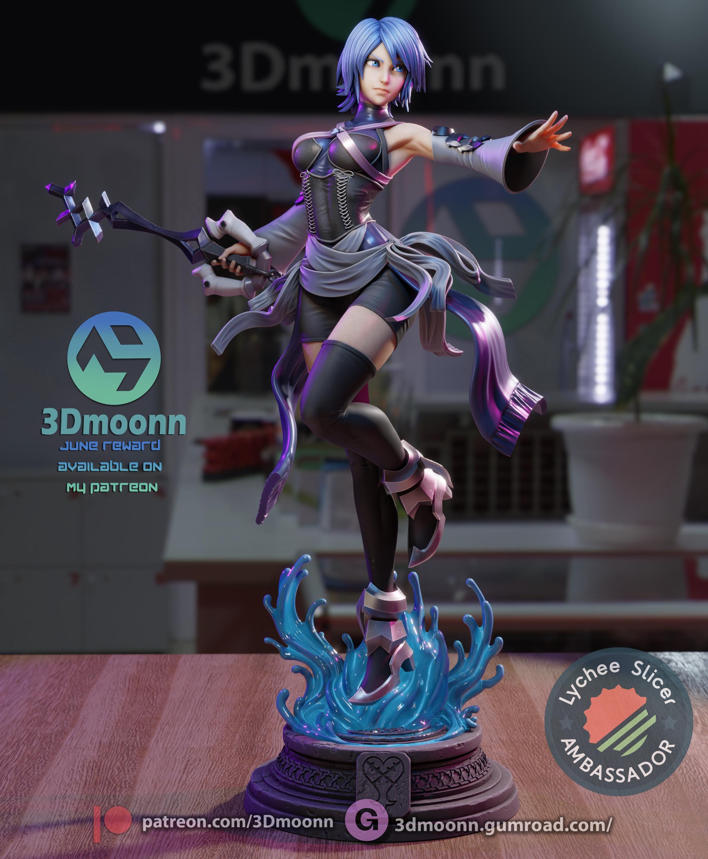 Aqua / Kingdom Hearts 1:8 Premium Figure / Action Statue / Game