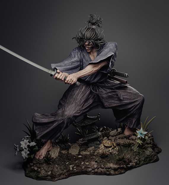 Musashi Miyamoto / Japoński Mistrz Miecza 1:8 Figurka Premium