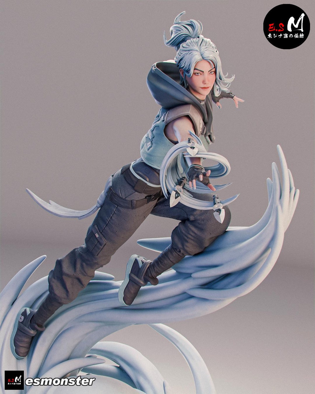 Jett （VALORANT）手作りの人形 Valorant Jett, Jett Figure, Valorant Agents, Valorant