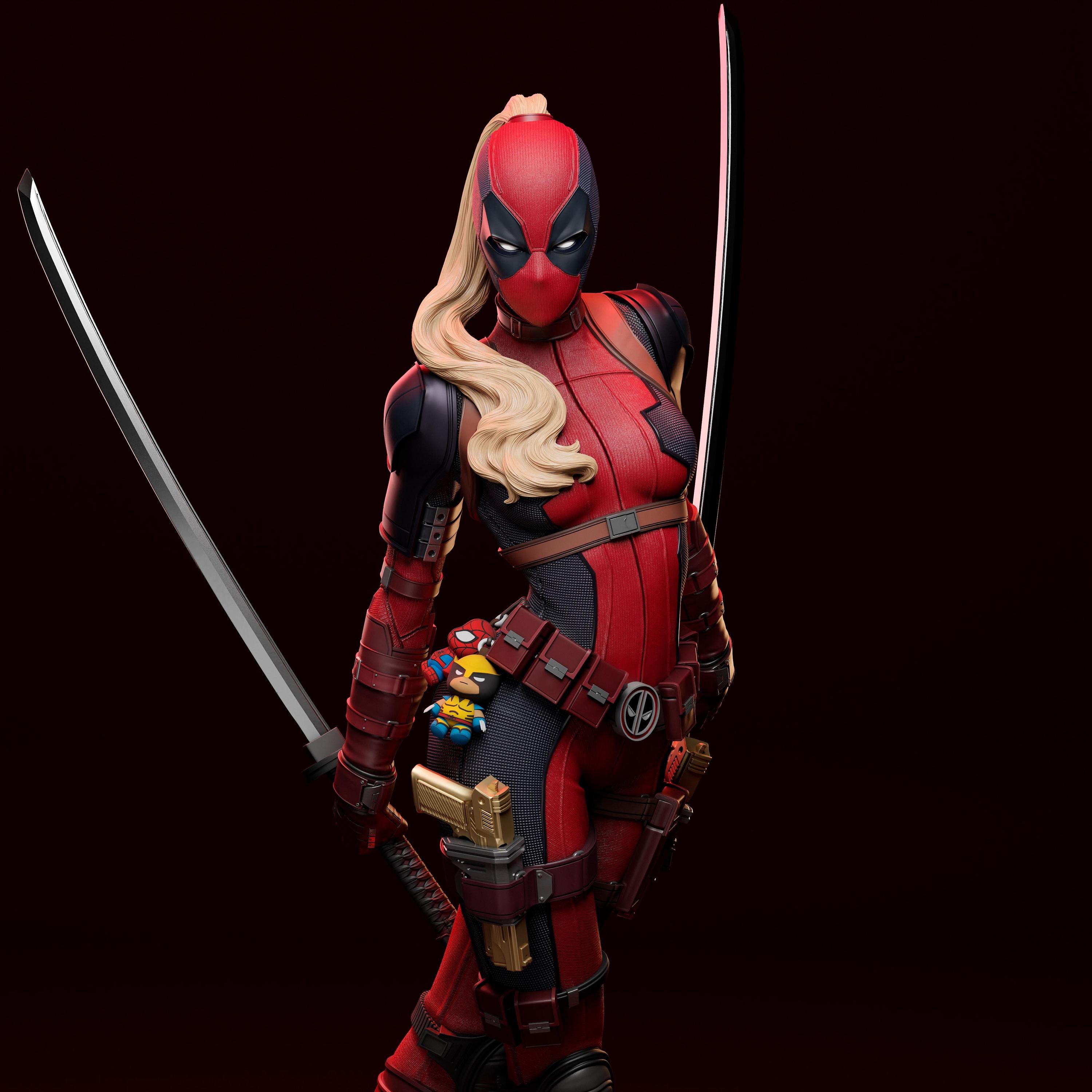 LADY DEADPOOL LIMITED EDITION HOT TOYS 1&frasl;6 LADY DEADPOOL (DEADPOOL AND WOLVERINE) COLLECTOR EDITION