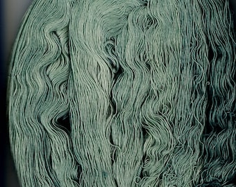 Soft Kelly Green -  Fine Lace - 1ply Cobweb- Australian Merino - Bobby La’s Hand Dyed Yarns -