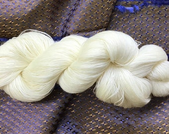 Bobby La’s: 1ply Cobweb - Fine Lace Australian Merino Yarn - Undyed - 100g = 1,300 metres