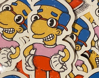 Novelty Pin Badge ~ The Simpsons Milhouse Fallout Boy 