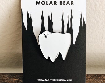 The Molar Bear Enamel Pin
