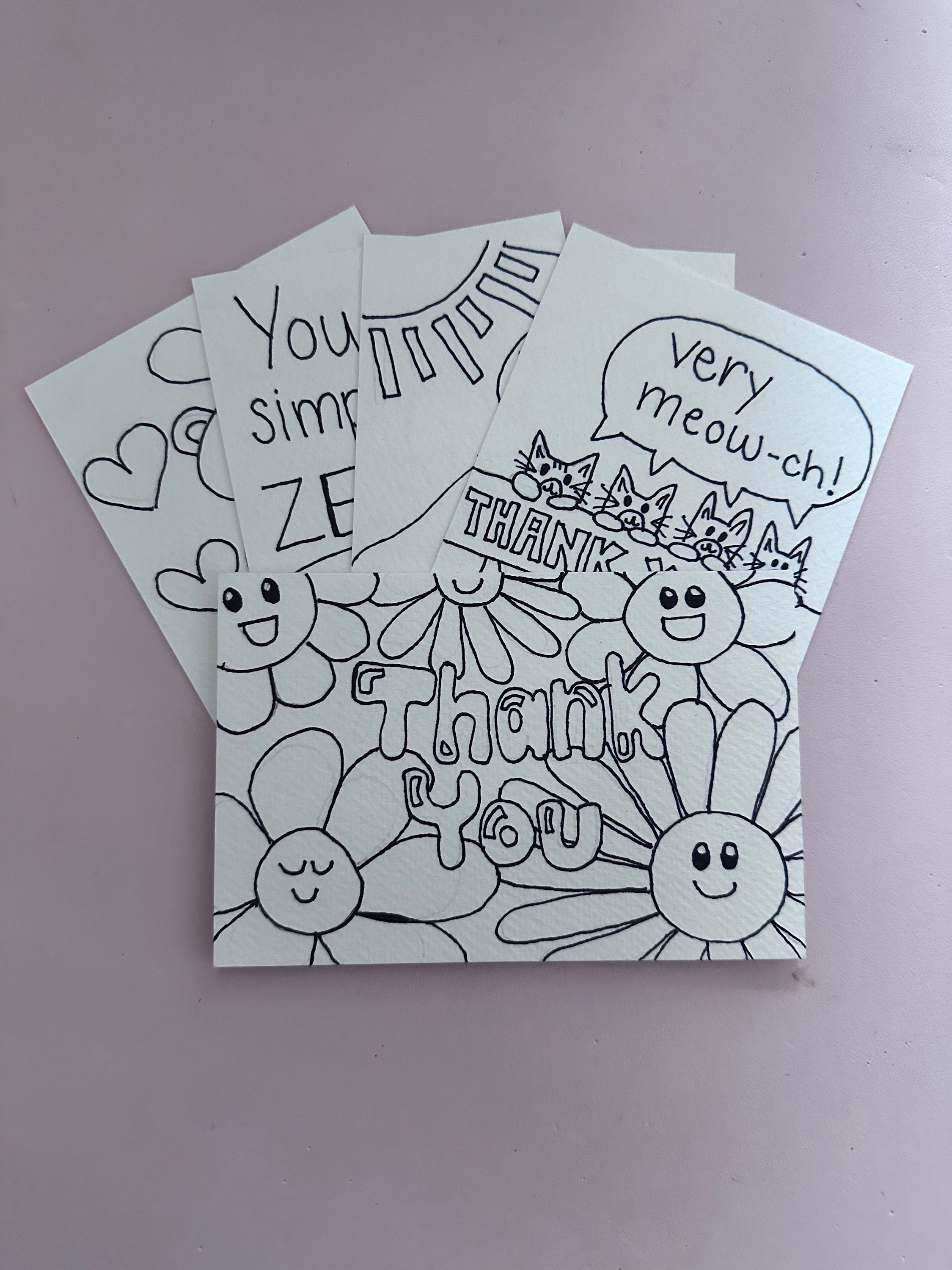 AmandaCreation Wee Bit O' Fun Dankeskarten Für Kinder – 10,2 X 14 Cm, Mit Kleeblatt-Design, 10 Weiße Umschläge Inklusive