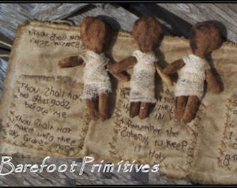 10 Commandments Roll Church Dolls sewing roll embrodery PDF PATTERN