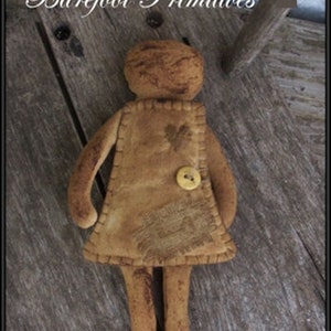 Primitive Early Sewing Doll pocket cross stitch key digital PATTERN