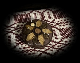 Digital ePattern Sunflower Pin Cushion Pin Keep wool flannel primitive