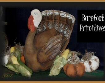 Mailed PATTERN Turkey Gilbert corn Pumpkin