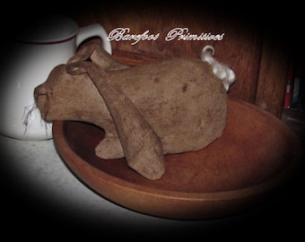 Primitive Bunny Rabbit shelf sitter
