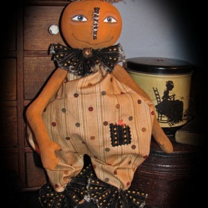 Pumpkin doll Halloween Ollie PDF digital PATTERN