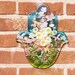 Butterfly Garden Hand of Hamsa Resin Wall Art