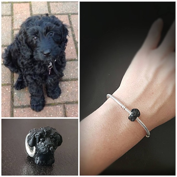 Cockapoo Polymer Clay Charm Bead to Fit Pandora Bracelets