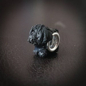 Black Cockapoo Polymer Clay Charm Bead to fit Pandora Bracelets image 4