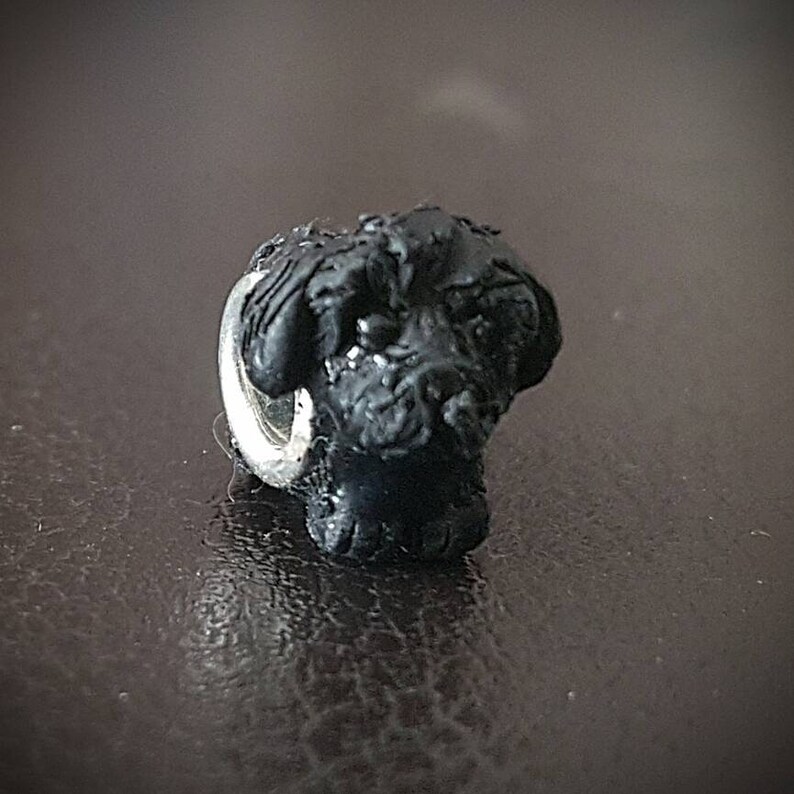 Black Cockapoo Polymer Clay Charm Bead to fit Pandora Bracelets image 3