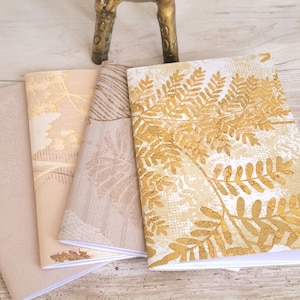 YELLOW TAUPE  sketchbooks, 5.5 x 8.5 inches, meditation journal, plant care journal, bridesmaid gift, share with a friend, UNLINED