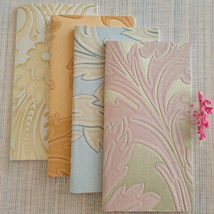 ACANTHUS color sketchbooks, meditation journal, plant care journal, bridesmaid gift, 4.25 X 8.25 inches, share with a friend, LINED