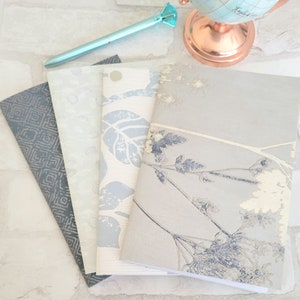 BLUE MIX sketchbooks, travel diary, 5.5 x 8.5 inches, plant care journal, bridesmaid gift, share with a friend, UNLINED