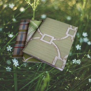 GREEN mini sketchbooks, travel diary, meditation journal, plant care journal, 4.5 x 5.5 inches, share with a friend, UNLINED
