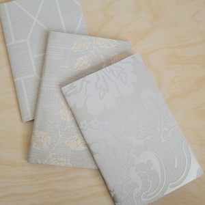 LIGHT GREY sketchbooks, travel diary, meditation journal, plant care journal, 5.5 x 8.5 inches, share with a friend, UNLINED