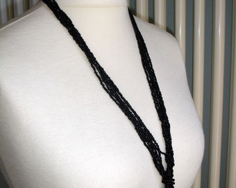 Black Multistrand necklace