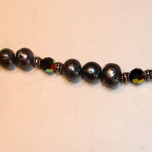 Freshwater pearls and Swarovski crystal bracelet image 2