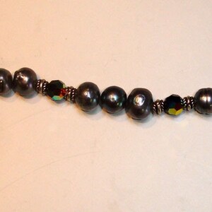 Freshwater pearls and Swarovski crystal bracelet image 3